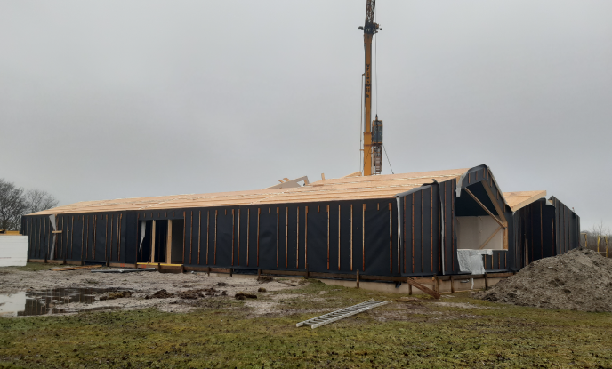 Opbouw Herdershut