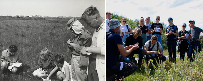 Cursus toen (1961, prof. van der Wijk) en nu (2022, prof. Smit)Course then (1961, Prof van der Wijk) and now (2022, Prof Smit)Kurs damals (1961, Prof. van der Wijk) und heute (2022, Prof. Smit)