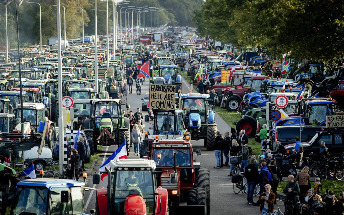 Farmer protests