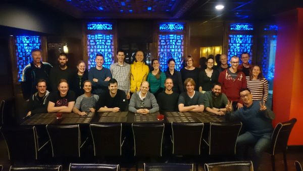 GCC team photo. From left to right top row: Wim Riesebos, Bart Charbon, Fleur Kelpin, John Schreuder, Lennart Johansson, Pieter Neerincx, Marieke Bijlsma, Elisa Hoekstra, Marloes Benjamins, Mariska Slofstra, Marten van der Werf, Gerben van der Vries, Dennis Hendriksen, Edith Adriaanse. Bottom row: Joeri van der Velde, Freerk van Dijk, Jelko Jerbic, Jonathan Jetten, Morris Swertz, Tommy de Boer, Mark de Haan, Robert Hartholt, Chao Pang.