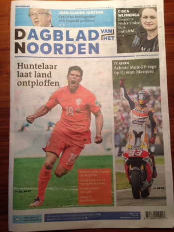 GoNL en Huntelaar op voorpagina