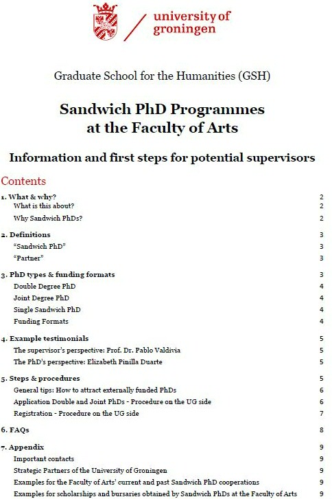 Sandwich brochure