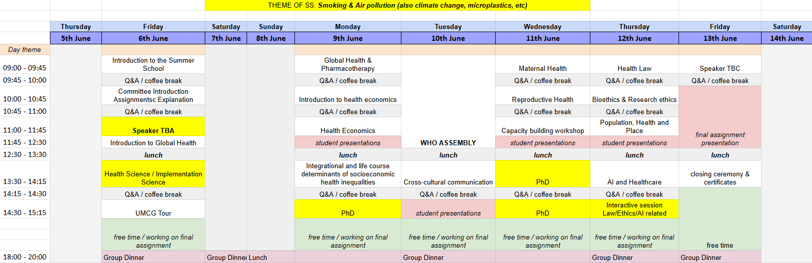 Programme 2025
