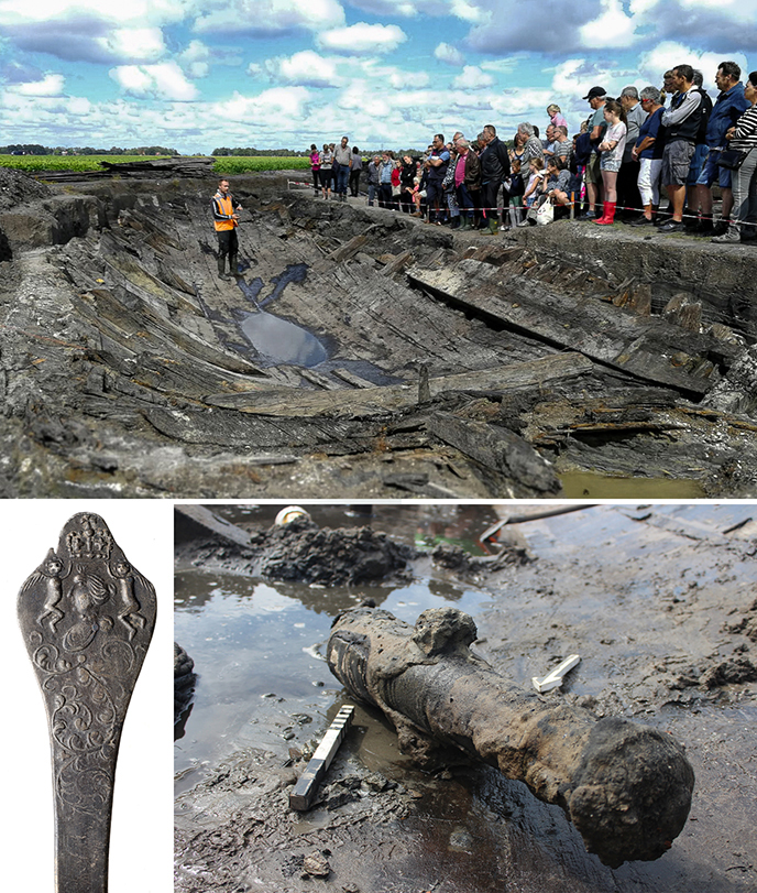 Ship excavation ‘Queen Anne’ in Rutten, Flevoland.