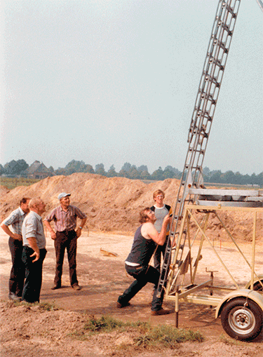 Use of a ladder truck BAI at Peelo (Assen).