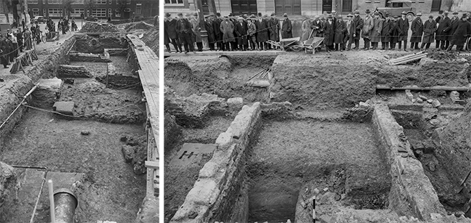 Excavations at the Domplein, Utrecht.