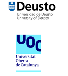 Logo's of the University of Deusto and the Open University of Catalonia
