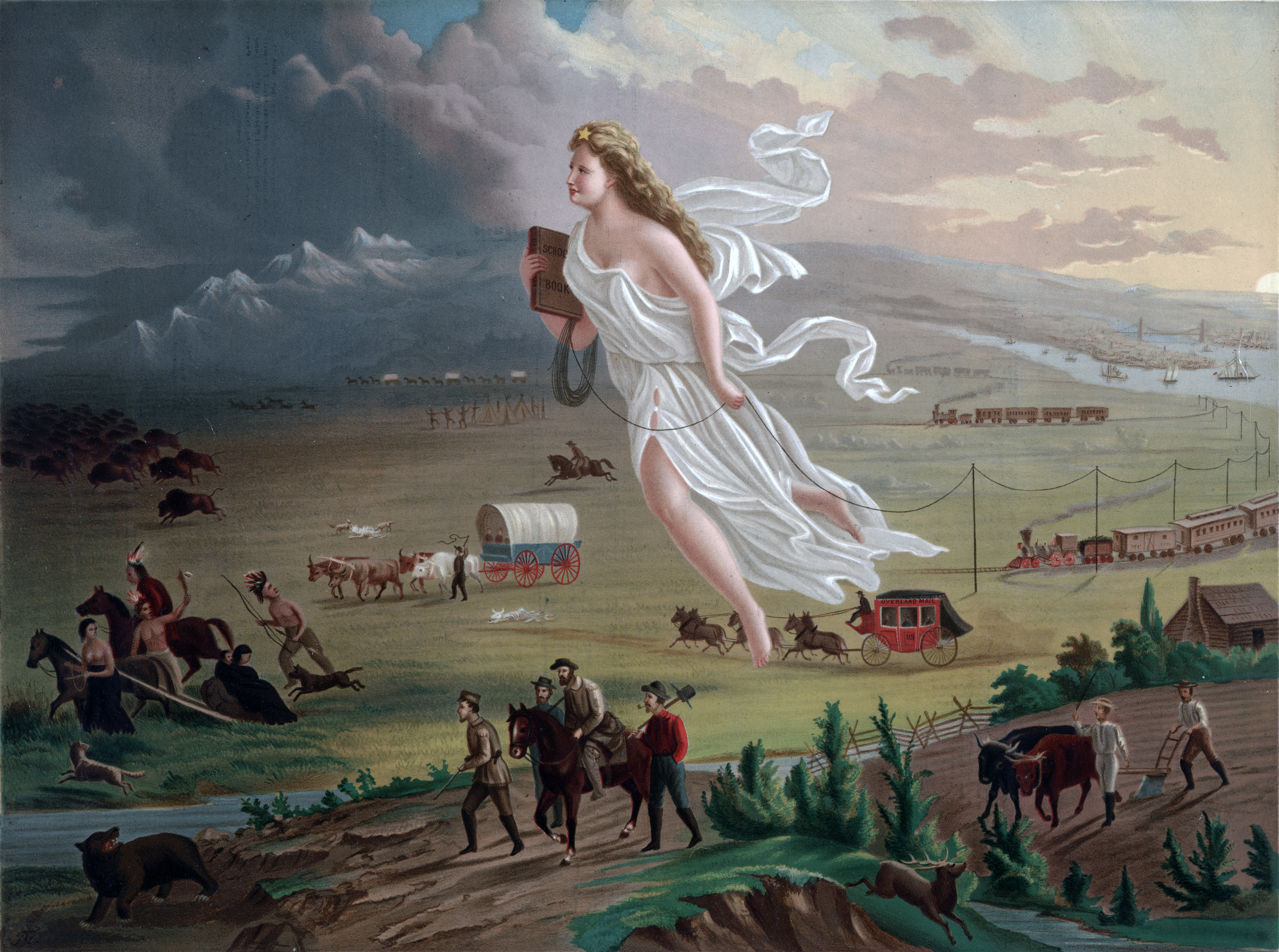 'American Progress', a painting by John Gast