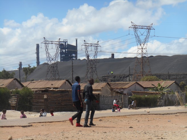 Mufulira mine dump (Source: Photograph taken by Miles Larmer, 2018)