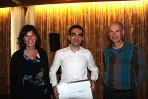 Marko Seslija together with his supervisors Prof J.M.A. Scherpen and Prof A.J van der Schaft