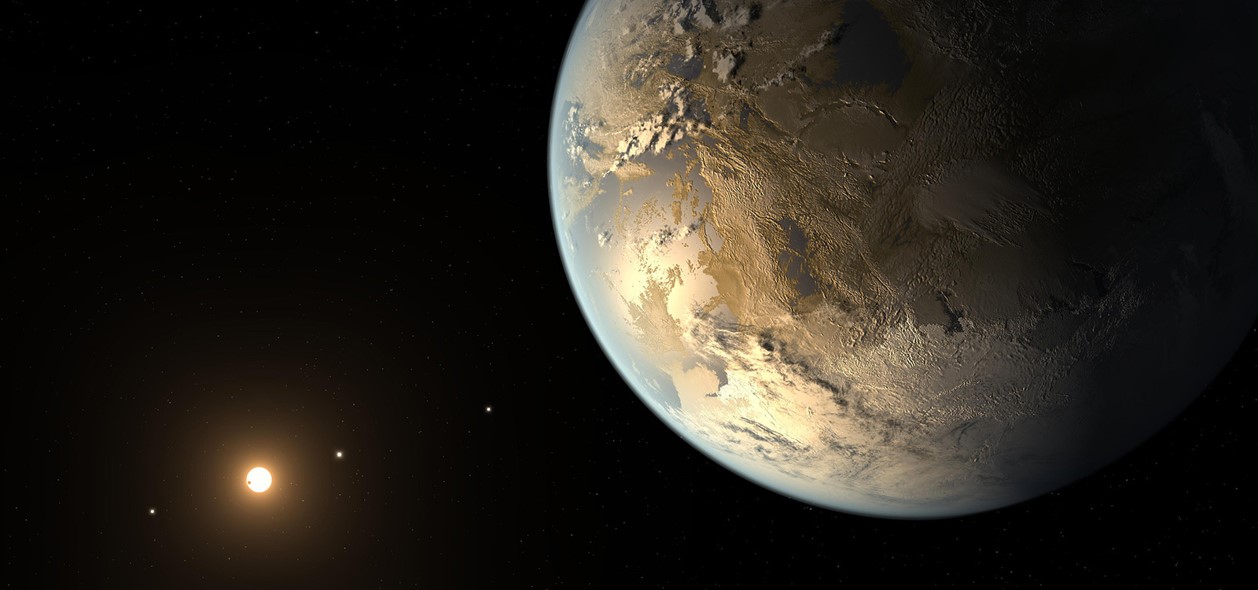 Artist impression van een aardachtige exoplaneet. Credit: NASA