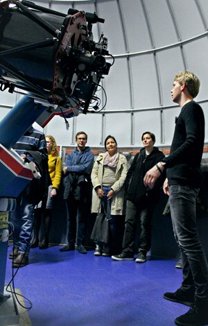 The Gratama Telescope in the dome of the Blaauw Observatory.