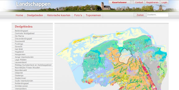 Landschapsgeschiedenis van de landschappen van Noord-Nederland