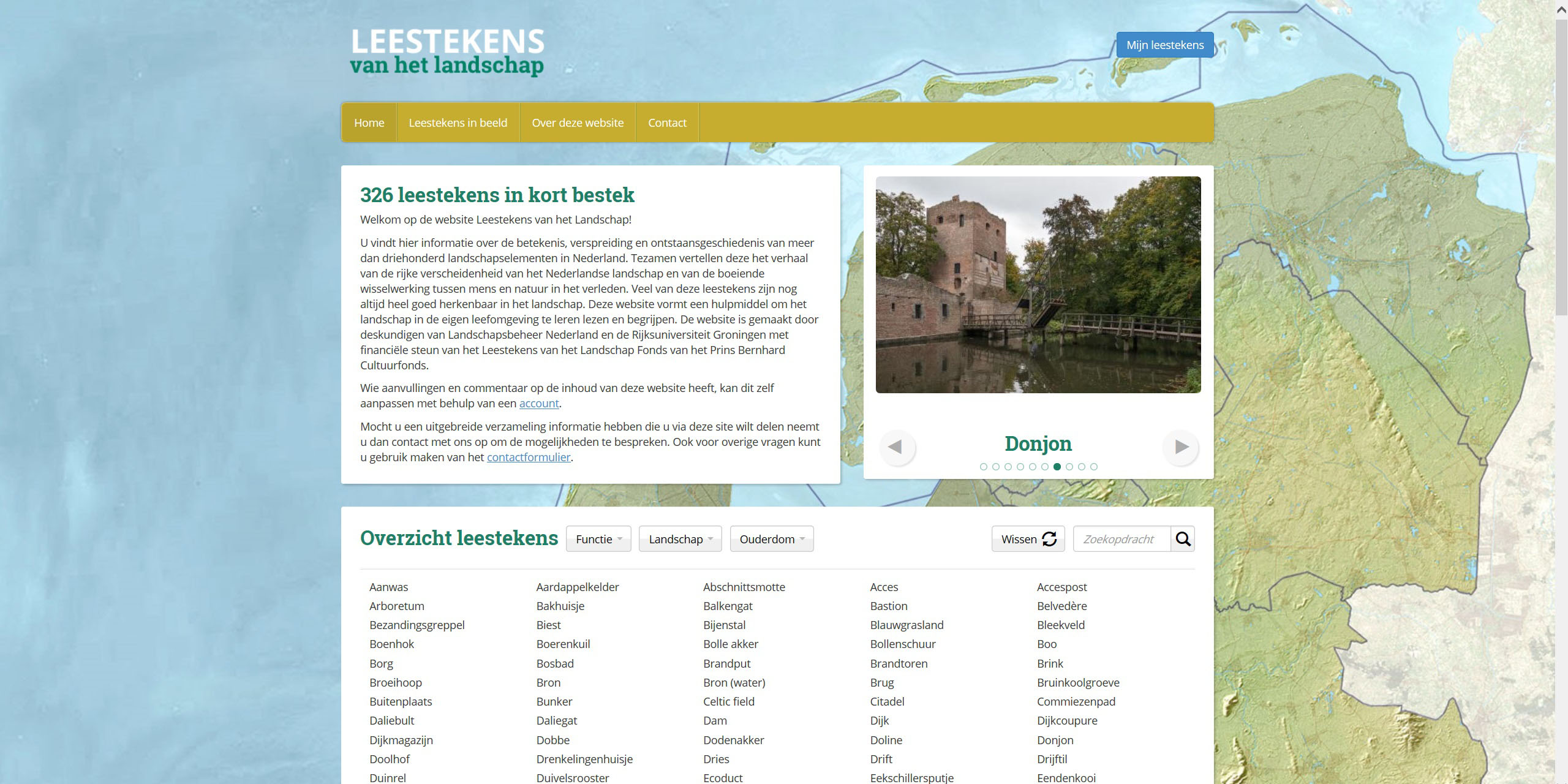 Informatie over kleine landschapselementen via leestekens van het landschap