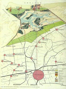 Dual dam plan Ameland, 1965, that started the discussion on the protection of the Wadden Sea