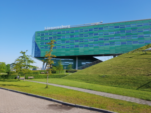 Our lab is located at the 6h floor of this building, Linnaeusborg.