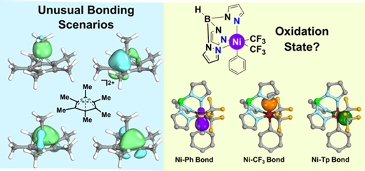 Compounds with unusual electronic structures and oxidation states.