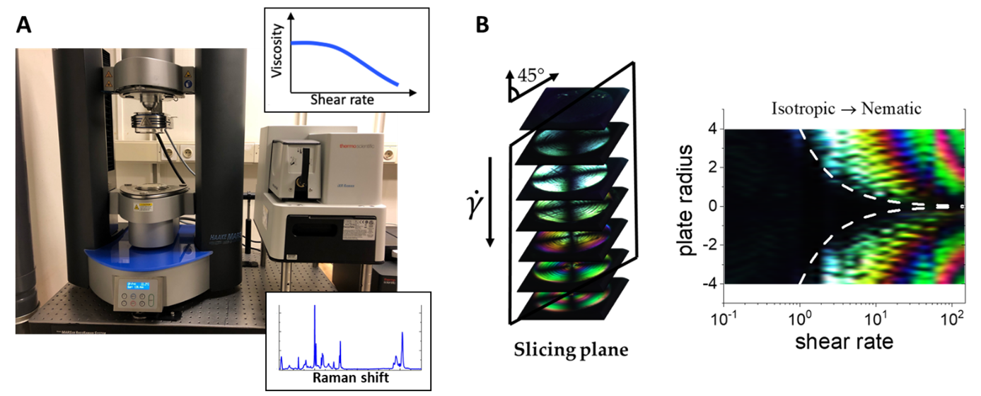 Rheo-Raman setup