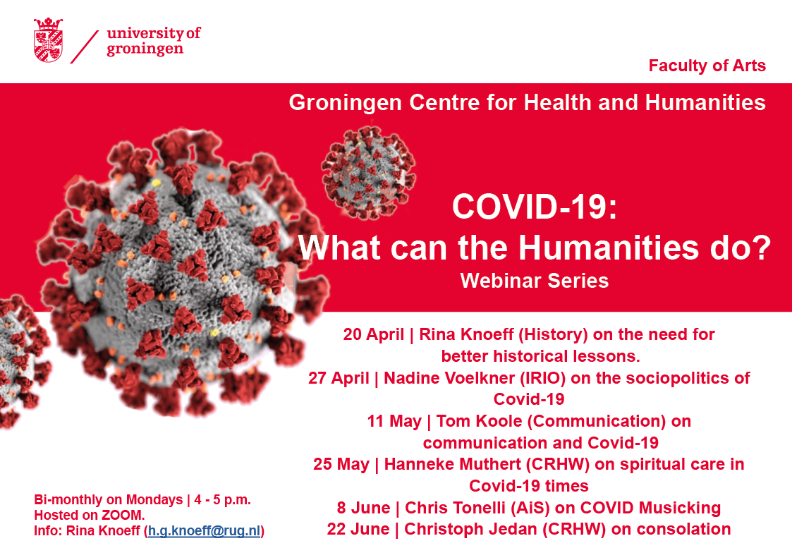 Poster Webinar Series: COVID-19: What can the Humanities do?