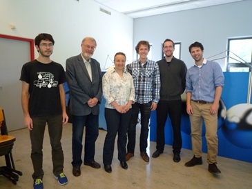 From left: Ivica Cvrtila, Prof Jan Engberts, Dr Katalin Barta, Mickel Hansen, Michael Lerch and Dr Martin Witte