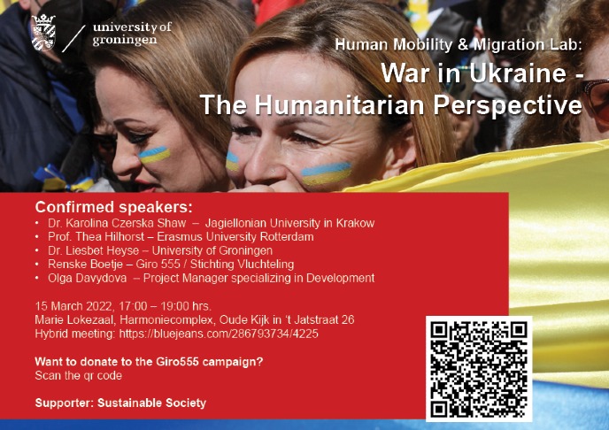 War in Ukraine event poster