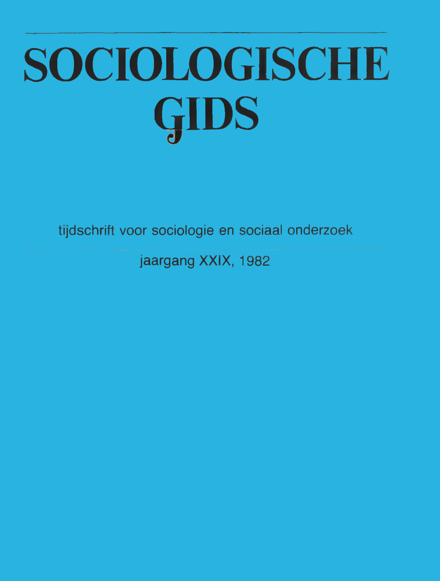 Sociologische Gids Sociologische Gids