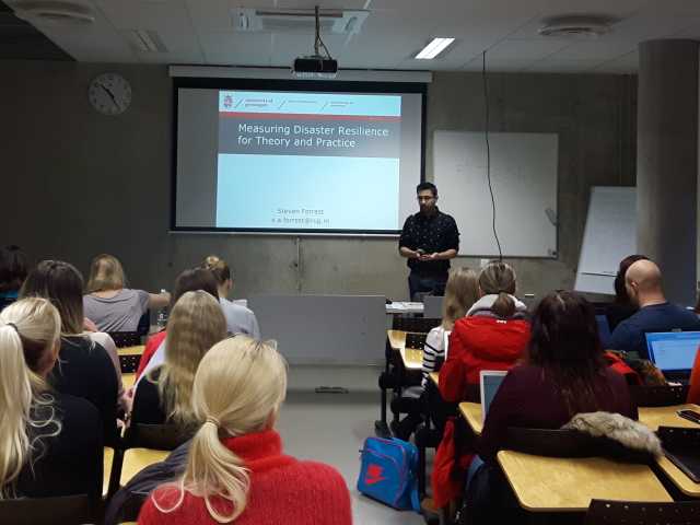 Steven teaching at the University of Tallinn