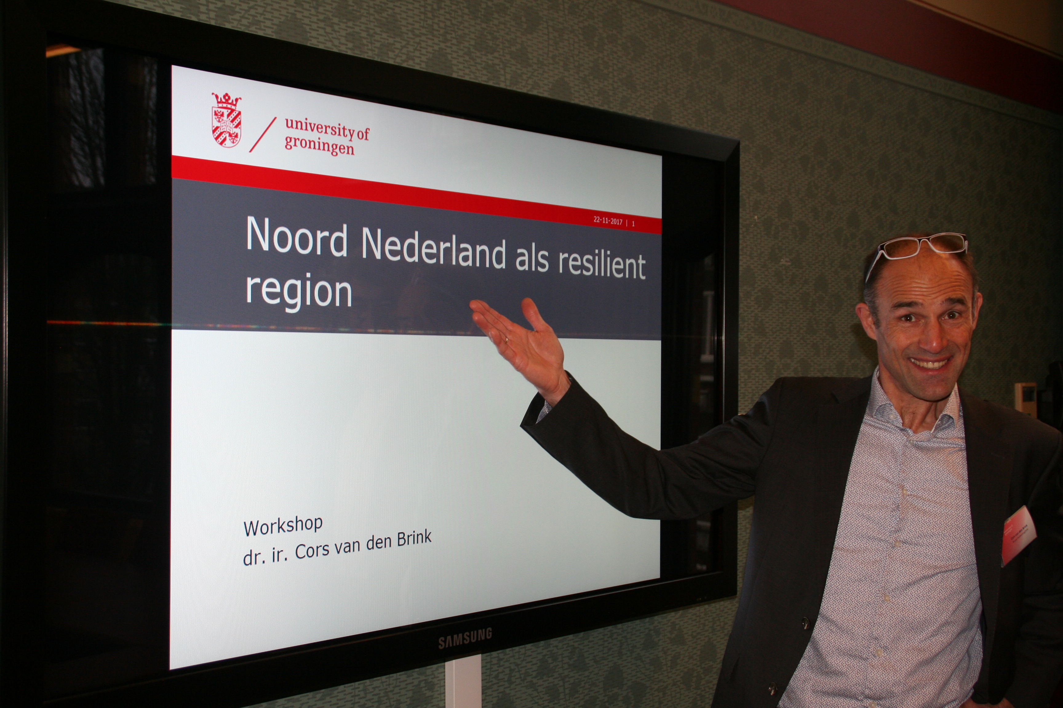 Noord Nederland als resilient region, een workshop die met veel plezier werd gegorganiseerd door dr. ir. Cors van den Brink.