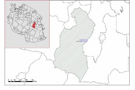 Location of Kilosa district, in Morogoro region, Tanzania