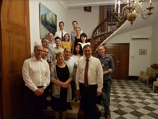 Prof. Holzhacker (front right) at the alumni event in Hong Kong
