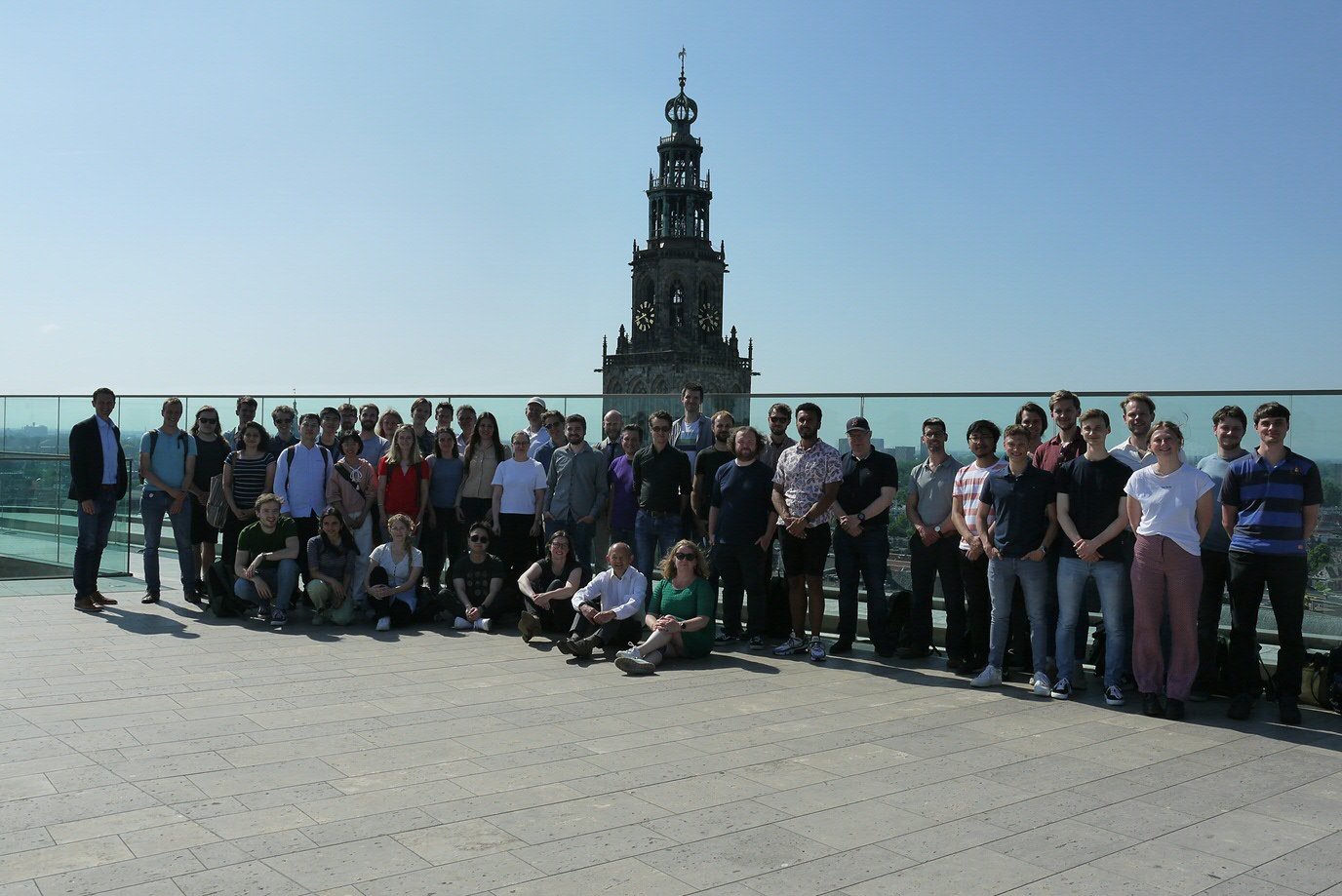 Visit of ARCNL to Groningen - Group picture on the roof of the Groningen Forum