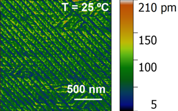 Study of ferroelastic domains evolution for adaptable electronics by A.S. Everhardt, B. Noheda et al. Adv. Electr. Mater (2016).