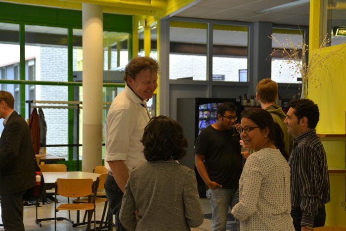 Group members and colleagues of the Laureate