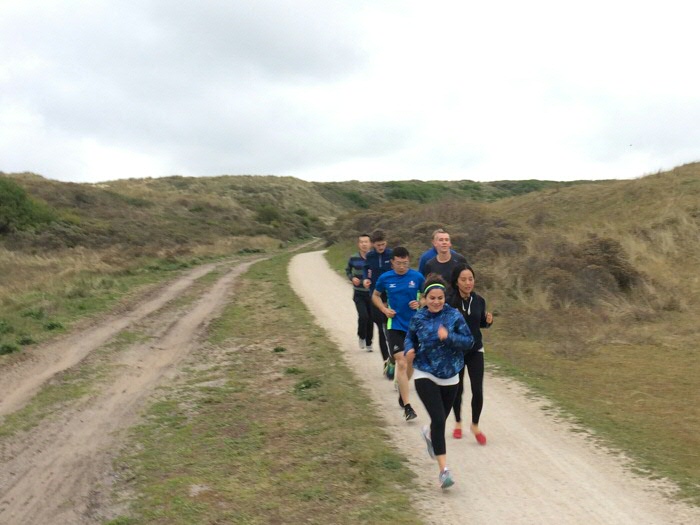 Vlieland running club initialized by Shirin Faraji and Caspar van der Wal