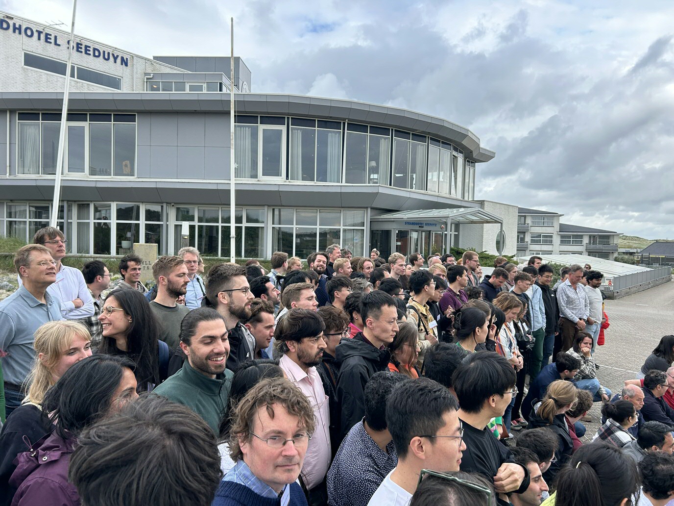 Getting ready for the group picture