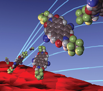 Surface of an organic transistor