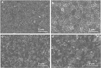 Tin perovskite structure: a)3D; b)2D; c-d) mixture 2D-3D