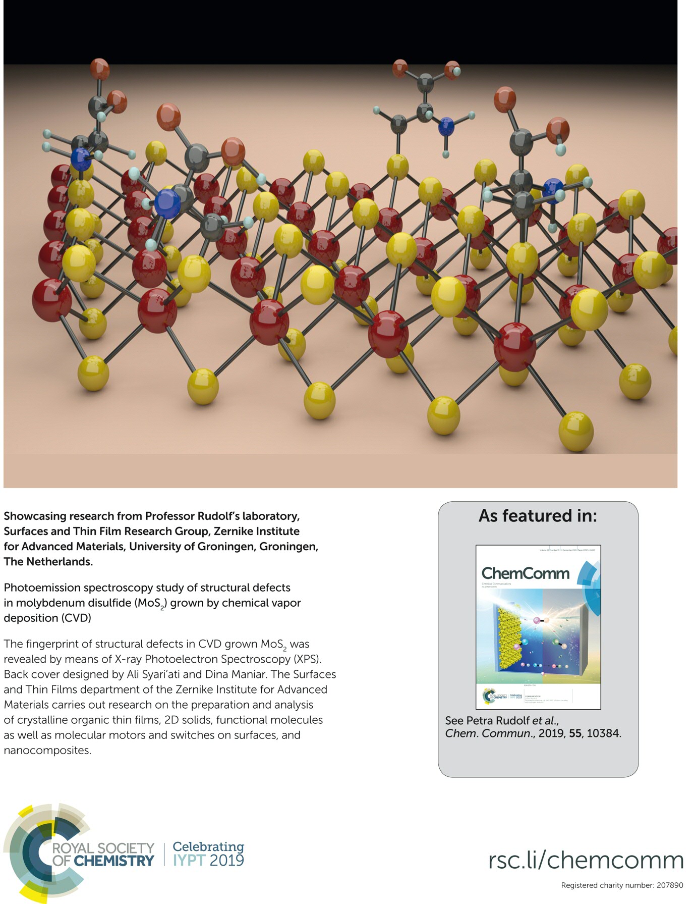 Prof. Rudolfs work was recently featured on the cover of ChemComm. For accessing the article please follow this link: http://xlink.rsc.org/?DOI=C9CC01577A or visit the ChemComm homepage at www.rsc.org/chemcomm.