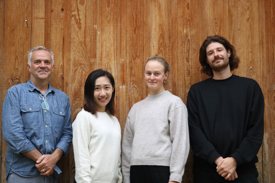 The research team (from left to right): Prof. Crispin Thurlow, Charmaine Kong, Laura Wohlgemuth, and Alessandro Pellanda