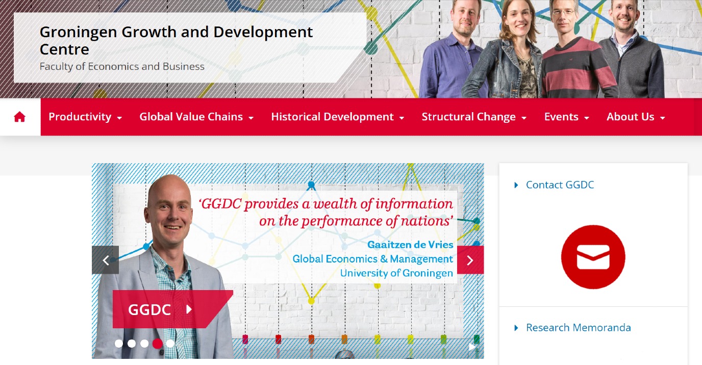The Groningen Growth and Development Centre (GGDC)