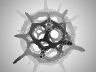3D illustration of plankton. ©din.