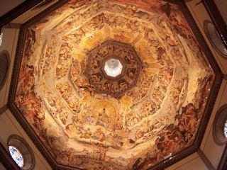 Het 'trompe l'oeil' oftwel 'bedrog van het oog' van de Santa Maria del Fiore in Florence. GNU Free Documentation Lisence, maker D. Gayo.
