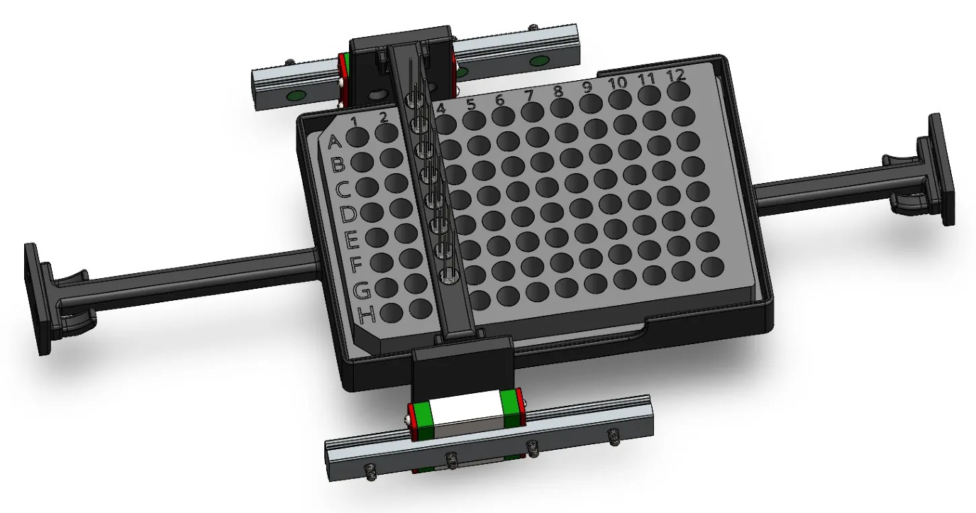 Het hardware ontwerp van de fluorescentieplaatlezer van CRIKIT.