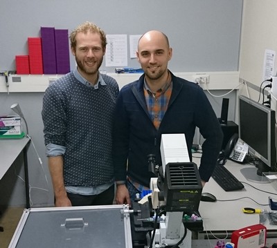 Thorben Corde (right) and Jasper van der Velde | Photo Cordes lab
