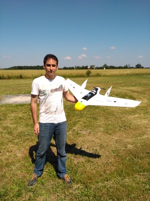 Hector García de Marina, now working with drones | Photo H. García de Marina