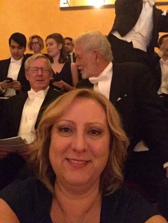 Selfie by Tineke Kalter in the Concert Hall for the Nobel Prize ceremony | Photo Kalter