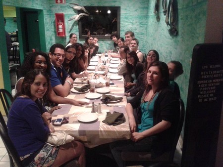 Diner tijdens een workshop in Ensenada, Mexico (2014) | Foto COSPAR