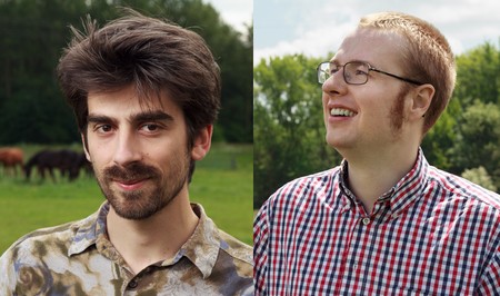 Twee van de drie 'eerste auteurs', Stefano Tiso en Timo van Eldijk | Foto RUG