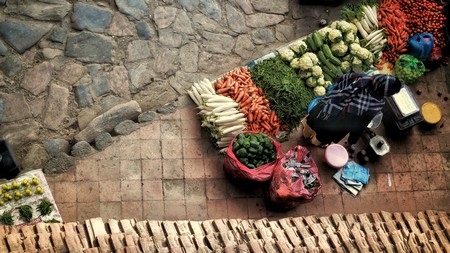 Nepalse food market | Photo Jianhui Huang