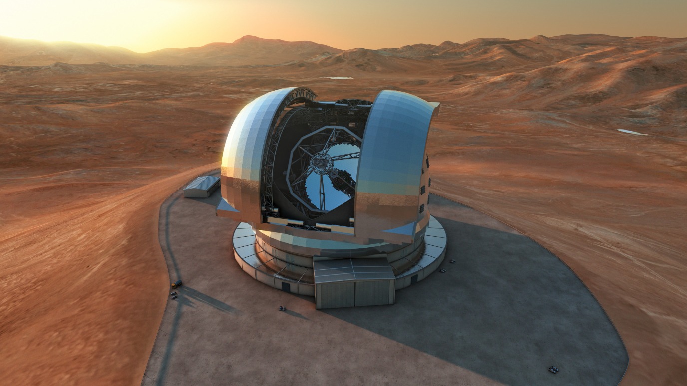 Illustration of the Extremely Large Telescope